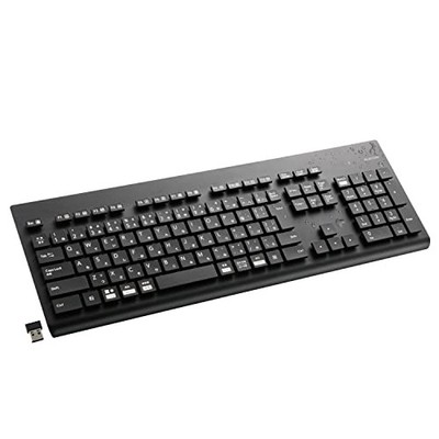 ELECOM Waschbare Kabellose Tastatur Wasserdicht IPX5 Membran Full-Size mit
