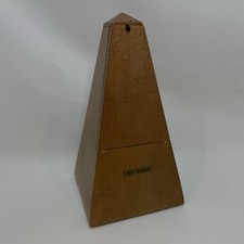 Seth Thomas Metronome de Maelzel Wood Wind-Up Tested Working w/Video USA
