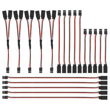 20Pcs RC Servo Extension Cable, 3-Pin Servo Extension Wire Cable Cord