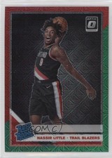 2019 Donruss Optic Rated Rookie Choice Red & Green Prizm Nassir Little #154 6o3