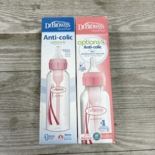 2 PK-Dr. Brown's Natural Flow Narrow 8oz. Anti-Colic Options/0 Month 
