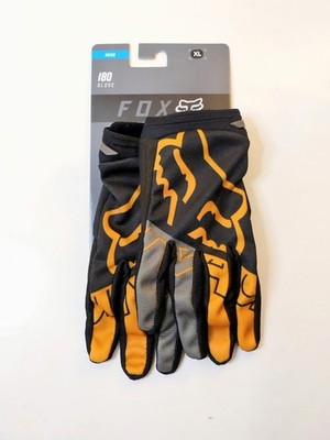 Fox Racing Men's 180 Skew Gloves Color: Black / Gold Size: XL | eBay