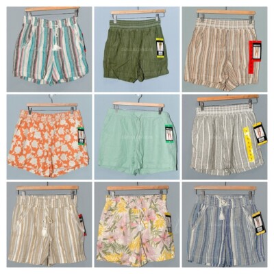 Many colors of  NWT Briggs Ladies' Linen Blend Shorts