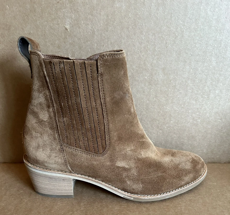 Женские замшевые ботинки Paul Green Sante желтовато-коричневые/виски размер 5,5 США рекомендуемая розничная цена производителя: 520,00 долл. США - Изображение 2 из 4