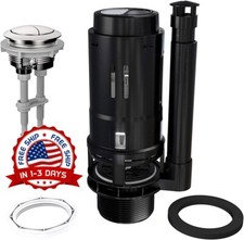 Kit De Reparaci n De Inodoro Con V lvula De Doble Descarga Y Bot n Pulsador NEW.