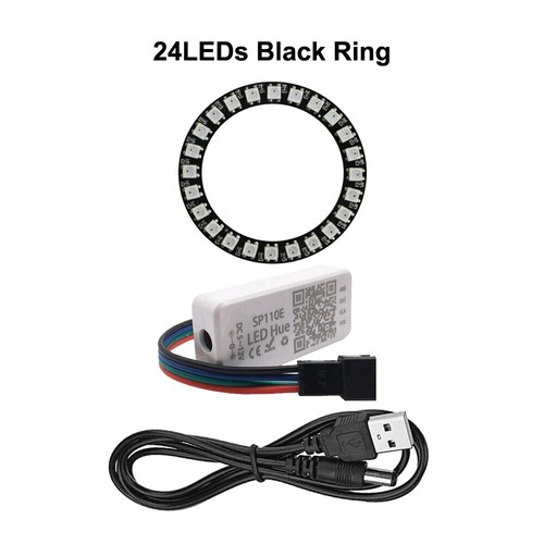 WS2812B 8/16/24/35/45Leds Pixel SP110E Controller Kit Ring Individul Addressabie - Picture 27 of 31