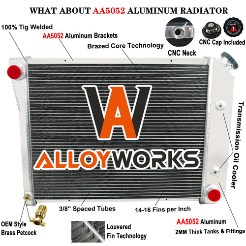 4-ROW RADIATOR FOR CHEVY NOVA 69-79,BUICK REGAL 80-87, CAMARO 74-81 ...