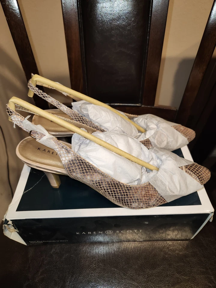 NUEVO KAREN SCOTT Glenna Zapatos con Cordones Natural Talla 9.5 Foto 3 de 4