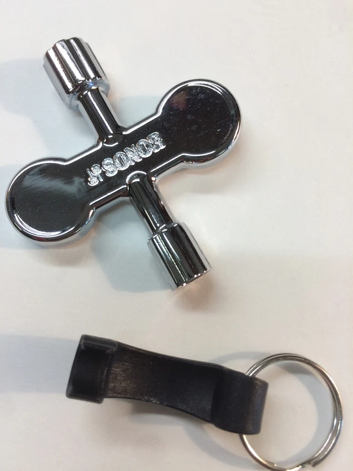 Sonor Rotor Tuning Drum Key w/ Key Ring for Slotted & Square Tension Rods RK - Image 2 of 4