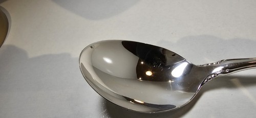 ANGELIQUE-INTERNATIONAL STERLING SILVER TABLESPOON SERVING SPOON BUFF & POLISHED - Picture 5 of 12