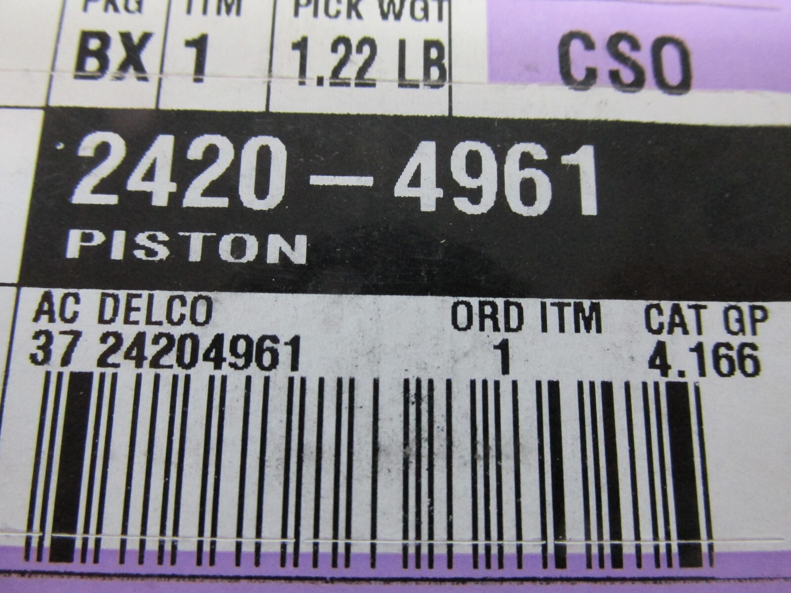 NEW OEM TRANSMISSION DIRECT CLUTCH PISTON #24204961