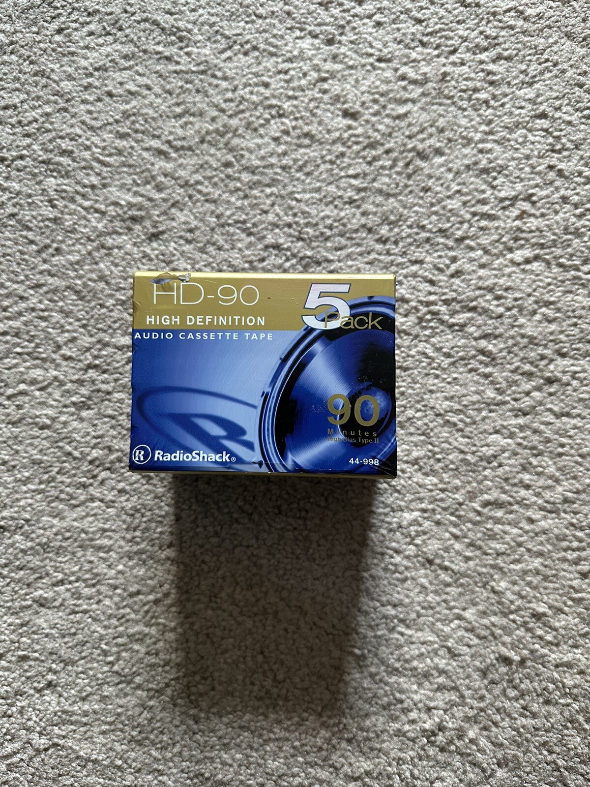 Radio Shack HD-90 Blank Audio Cassette Tape 5 Pack New Sealed