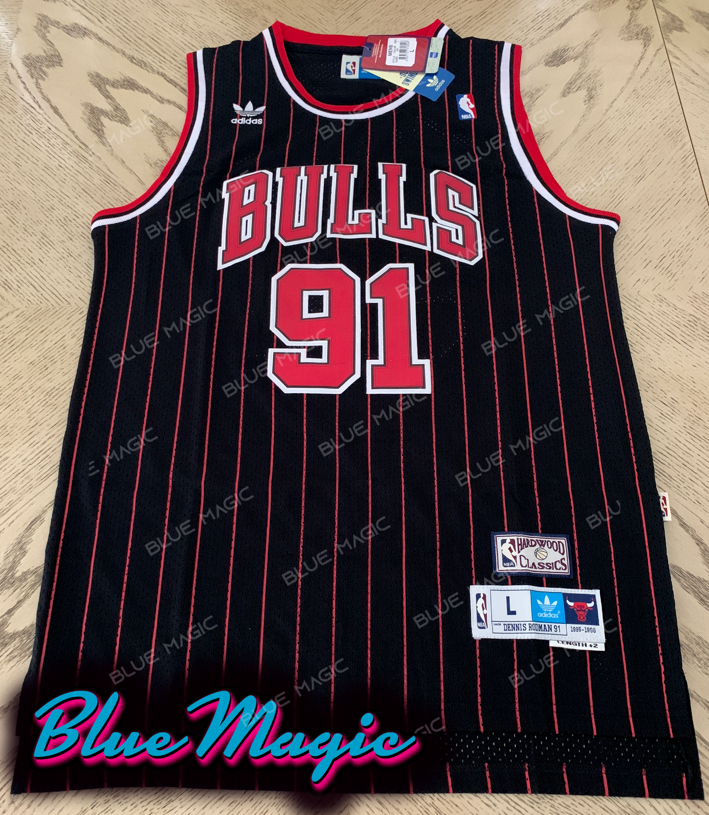 dennis rodman bulls jersey black