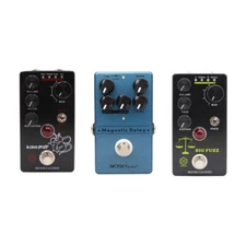 Mosky Delay/Distortion/Fuzz Guitar Bass Effect Pedal True Bypass with LED Light