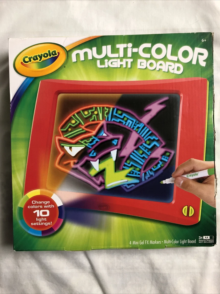 Crayola Multi-Color Light Board. Change Colors/ 10 Light Settings Ages 6+  New