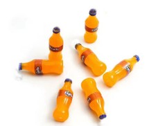 Dollhouse Miniature Fanta Orange Soda Bottle 1:12 Scale Diorama Decor