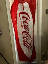 RARE - HTF!  Vintage Coca Cola Pool Float Raft Pillow 70” x 28" - NOS