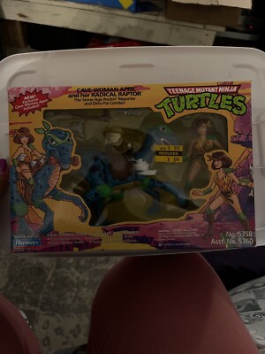 タートルズ　APRIL and her RADICAL RAPTOR 1993 Playmates Teenage Mutant Ninja Turtles Loose Playset