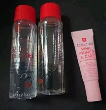 Erborian Skincare Gift Set 4pc, Centella Cleansing Gel & Oil, Pink Primer & Care