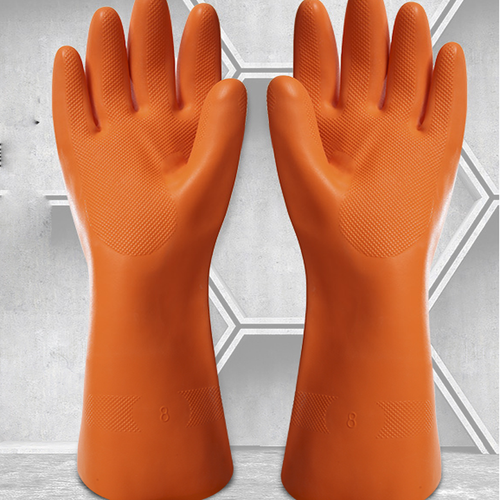 2 Pairs Latex Gloves Household Garden Labor Cleaning Work Gloves Random Color - Picture 7 of 12