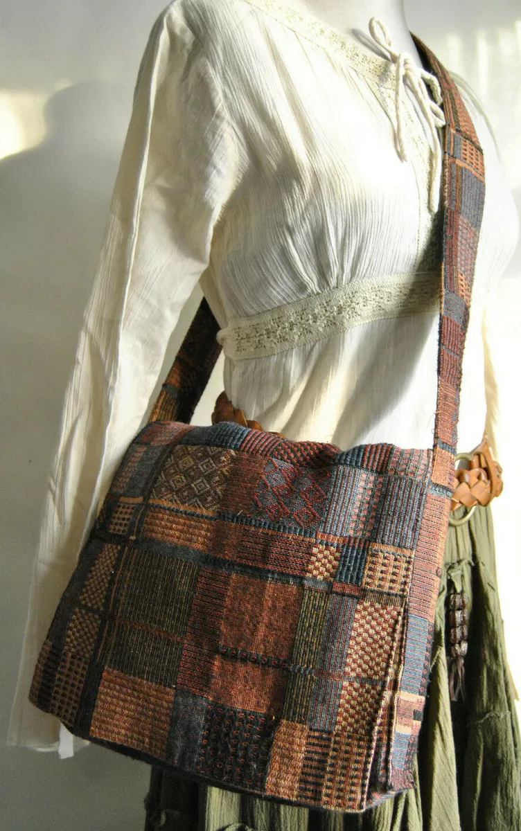 Fabric top shoulder bag