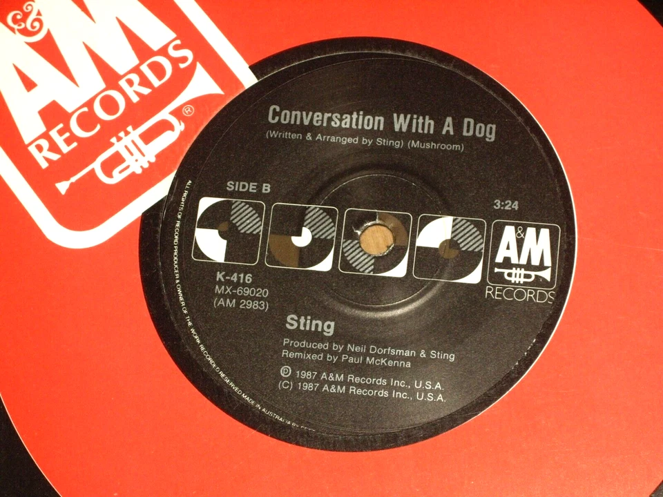 STING *OZ 7" 45 ' WE'LL BE TOGETHER ' 1987 EXC - Image 2 of 2