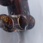 Signed Hand Blown Art Glass Vase Brown Bear Handle Alaska Studio Art Decor — photo 8