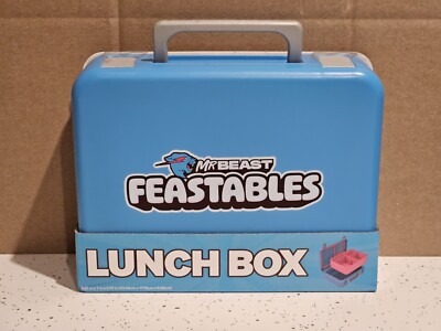 Beast Feastables World's Coolest Collectible Lunch Box Blue/Pink  *NEW*