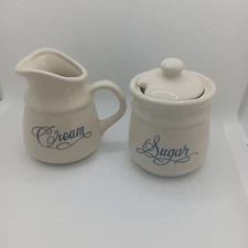 Farmhouse Style Cream & Sugar