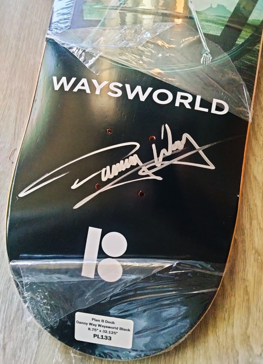 Danny WAY Signed Plan B WAYSWORLD 8.75 Skateboard Deck - PSA COA
