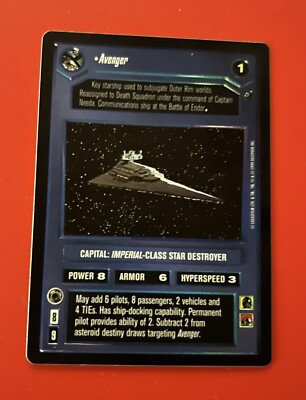 Star Wars CCG Reflections FOIL Avenger Dagobah Set SWCCG NM
