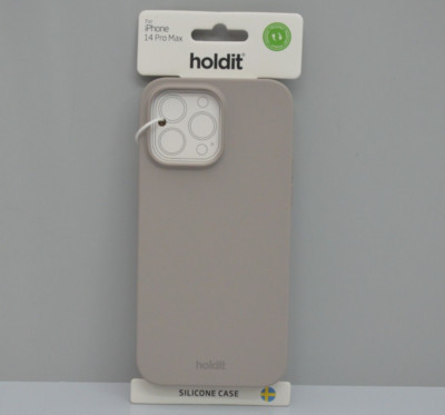 HOLDIT Silicone Case - Silikon Schutzhülle Vegan, Taupe für iPhone 14 Pro Max