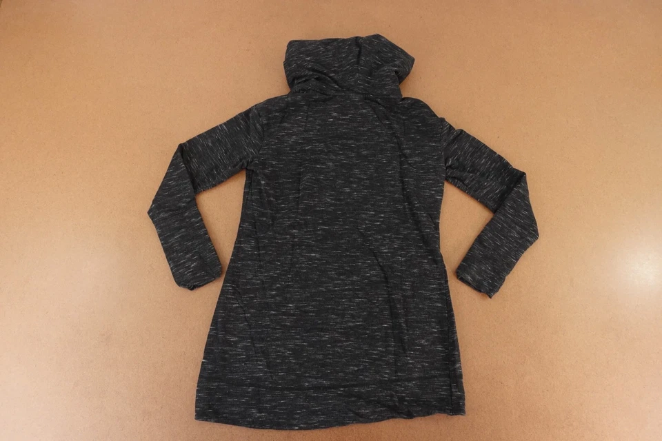 Sudadera túnica Merona para mujer talla mediana negra diamante manga larga con capucha Foto 4 de 4