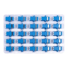 - 50 pcs LC to LC Fiber Optic Coupler Adapter LC Coupler Duplex Singlemode (S...
