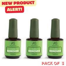 Gel Nail Polish Remover 15ml  – Quick Soak Off Gel Remover for Nails/  3PCS