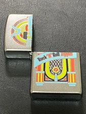Zippo Rock N Roll Silver Outer Case Rare Model 2018 New Unused