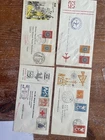 Netherlands 4 first flight FDC covers 1957-1960 period