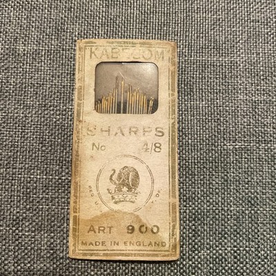 Vintage KABECOM Nickel Plated Sharps + Embroidery Needles England