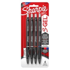 Sharpie S-gel, Gel Pens, Medium Point 0.7Mm , Assorted Colors, 4 Coun