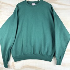 Vintage Hanes Sweatshirt Mens 2XL Crewneck 90s Made in USA Pullover Blank