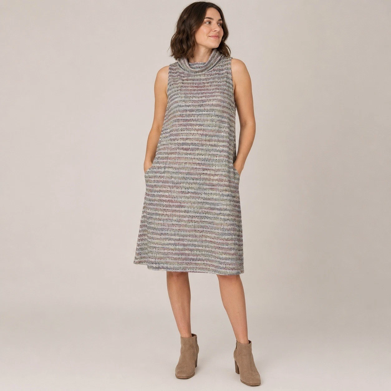 Akemi +Kin Sleeveless Cowl Neck Dress S Cottagecore Pockets Spring Summer
Opens in a new window or t
