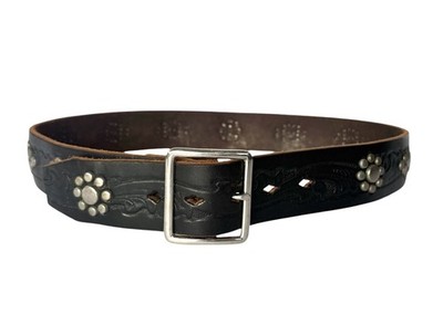 Worth New York Black Embossed Patchwork Leather Belt L Worth Belts for Women on Sale up to 90% Off: Poshmark main image 2