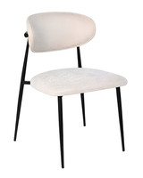Weiß-Schwarze RüCkenlehne StüHle Designer SitzstüHle PolsterstüHle