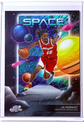 Ja Morant 2025-26 Topps Cosmic Chrome Space Walk Aqua Equinox Refr. #SW3 127/199