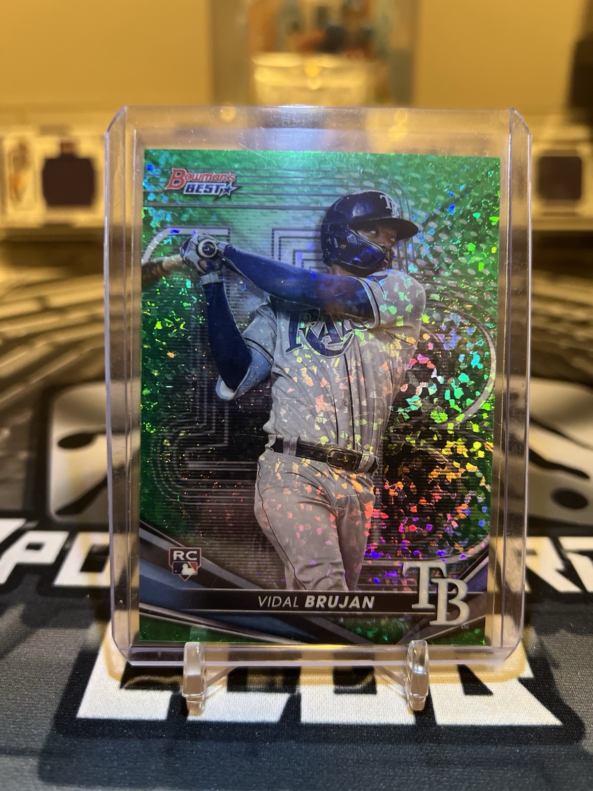 2022 Bowman's Best Vidal Brujan #55 Green Speckle Refractor /99