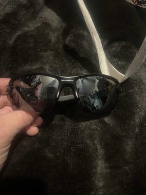 Oakley Men s Wrap Sunglasses Black Frame Black Mirrored Lenses 009188-E259