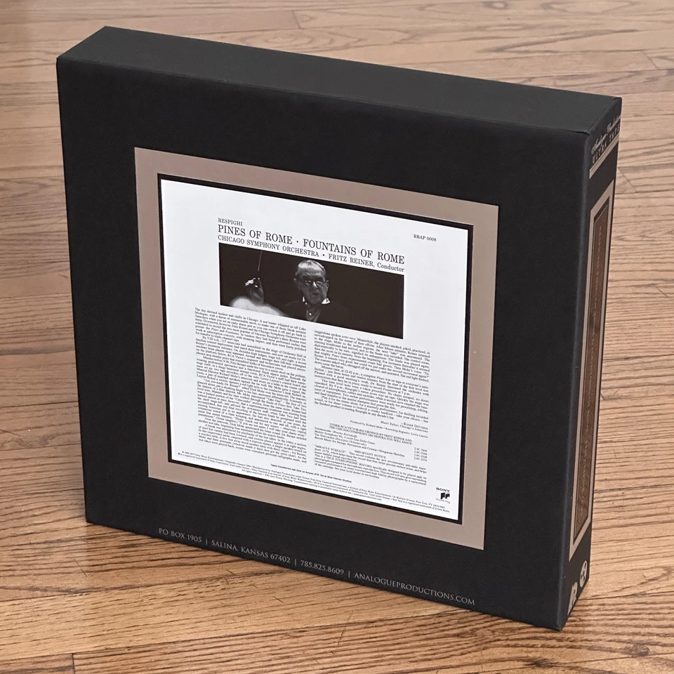 Reiner CSO Pines / Fountains Of Rome AP UltraTape RR0008 15 ips Reel to Reel Foto 3 de 4