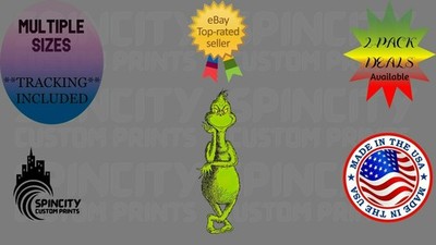 THE GRINCH CARTOON Vinyl Decal Laptop Phone Bumper Sticker Multiple Sizes NEW