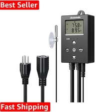 Digital Temperature Controller with LCD Display for Brewing & Incubation