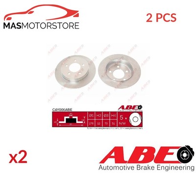 BREMSSCHEIBEN SATZ PAAR HINTEN ABE C4Y006ABE 2PCS I FÜR DODGE INTREPID